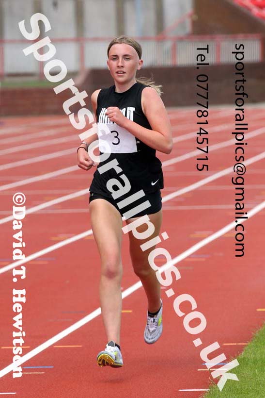 3000 metres, 2021 Northumberland, Durham and Cleveland Schools. Photo: David T. Hewitson/Sports for All Pics